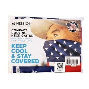 Mission Compact Cooling Neck Gaiter Face Cover Mask USA